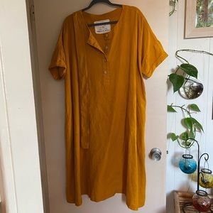 Notperfectlinen drop shoulder dress